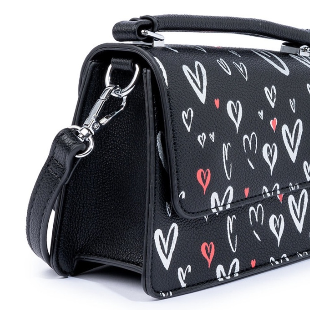 NWT Skinnydip London April Graffiti Hearts Crossbody Bag - Picture 4 of 10